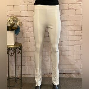 Zara White Slim Fit Pants